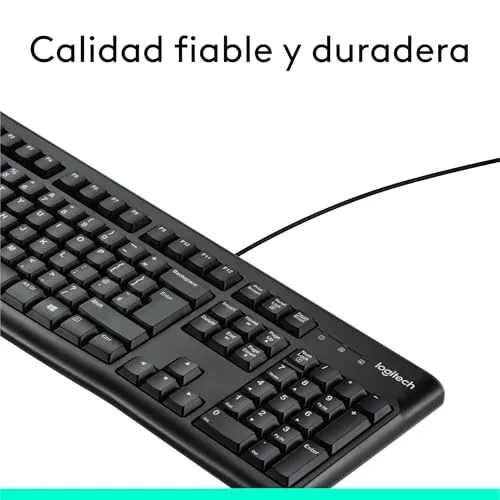Logitech ▫️ Teclado com fio K120 para Windows 3