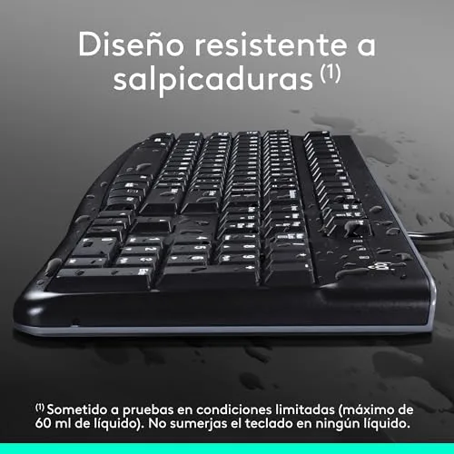 Logitech ▫️ Teclado com fio K120 para Windows 4