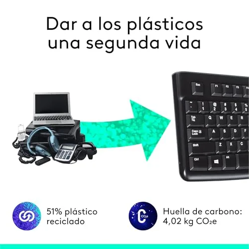Logitech ▫️ Teclado com fio K120 para Windows 5