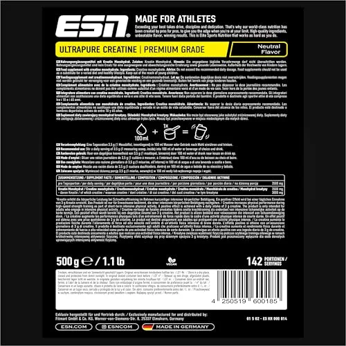 ESN ▫️ Creatina Monohidratada Ultrapura, 500 g, 142 doses 4