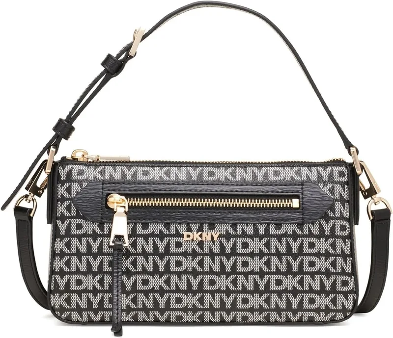 DKNY ▫️ Topo Bryant Ave com fecho e alça transversal curta para mulher, tamanho S