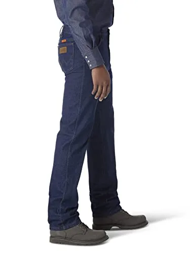 Wrangler ▫️ FR - Calças de ganga resistentes ao fogo com corte original - Calças de ganga FR resistentes ao fogo com corte original para homem 2