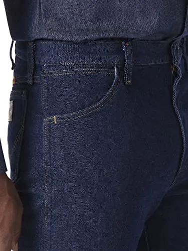 Wrangler ▫️ FR - Calças de ganga resistentes ao fogo com corte original - Calças de ganga FR resistentes ao fogo com corte original para homem 4