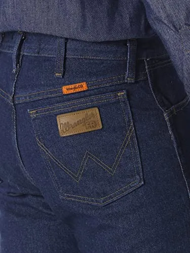 Wrangler ▫️ FR - Calças de ganga resistentes ao fogo com corte original - Calças de ganga FR resistentes ao fogo com corte original para homem 6