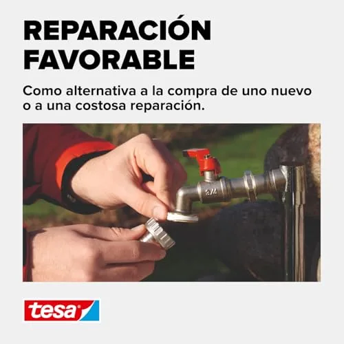 tesa ▫️ Fita de teflon (12 m x 12 mm), cor branca 4