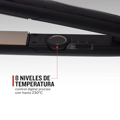 Remington ▫️ Alisador de cabelo Ceramic Slim - Placas flutuantes extralargas, cerâmica antiestática, turmalina, camada protetora de Teflon, proteção e brilho, temperatura de 230 °C, aquecimento em 15 s - S3500 3