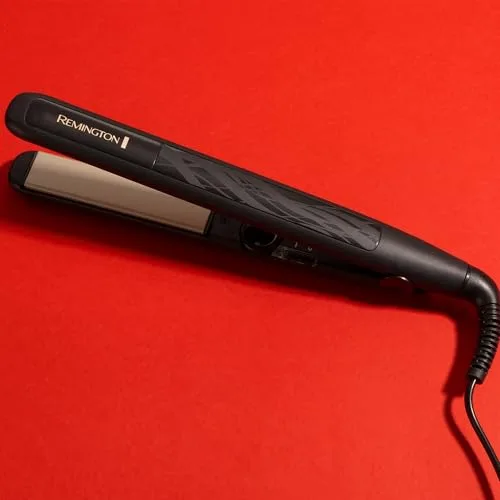 Remington ▫️ Alisador de cabelo Ceramic Slim - Placas flutuantes extralargas, cerâmica antiestática, turmalina, camada protetora de Teflon, proteção e brilho, temperatura de 230 °C, aquecimento em 15 s - S3500 4