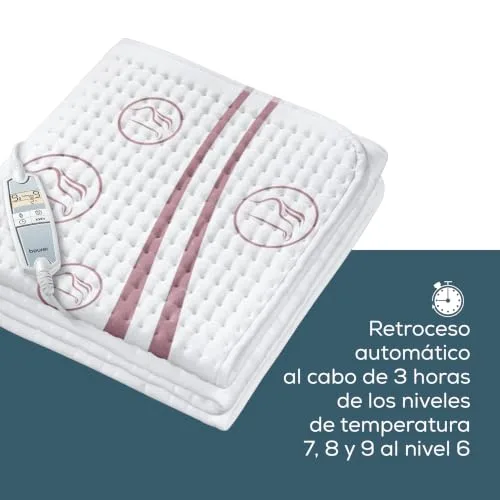 Beurer ▫️ UB 90: aquecedor elétrico de cama, aquecedor de conforto, com duas zonas de temperatura reguláveis separadamente 3