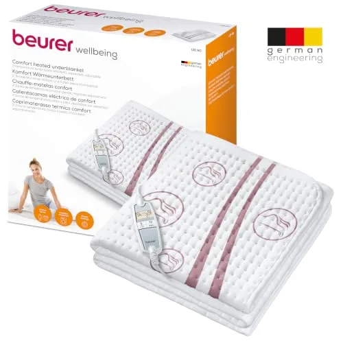 Beurer ▫️ UB 90: aquecedor elétrico de cama, aquecedor de conforto, com duas zonas de temperatura reguláveis separadamente 5
