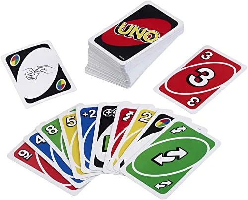 Mattel Games ▫️ UNO Original - Jogo de Cartas para a Família - Clássico - Baralho multicolorido de 112 cartas - Para 2 a 10 jogadores - Para crianças e adultos - Presente para maiores de 7 anos, W2087 4