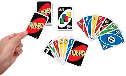 Mattel Games ▫️ UNO Original - Jogo de Cartas para a Família - Clássico - Baralho multicolorido de 112 cartas - Para 2 a 10 jogadores - Para crianças e adultos - Presente para maiores de 7 anos, W2087 5