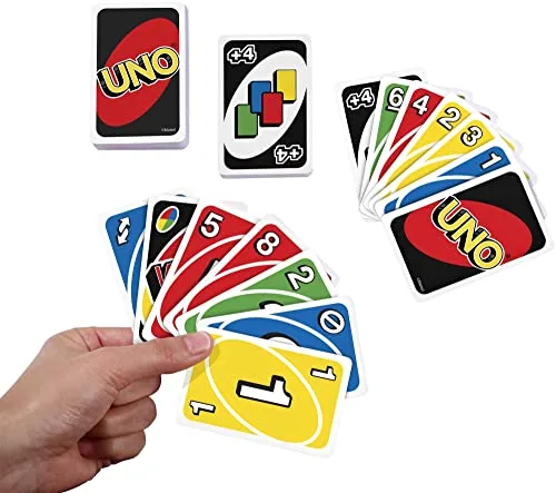 Mattel Games ▫️ UNO Original - Jogo de Cartas para a Família - Clássico - Baralho multicolorido de 112 cartas - Para 2 a 10 jogadores - Para crianças e adultos - Presente para maiores de 7 anos, W2087 6