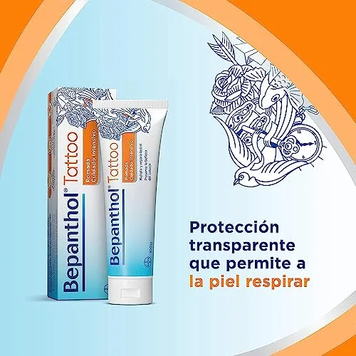 BEPANTHOL ▫️ Pomada para Tatuagens com Pantenol 100 g, Sem Perfume 5