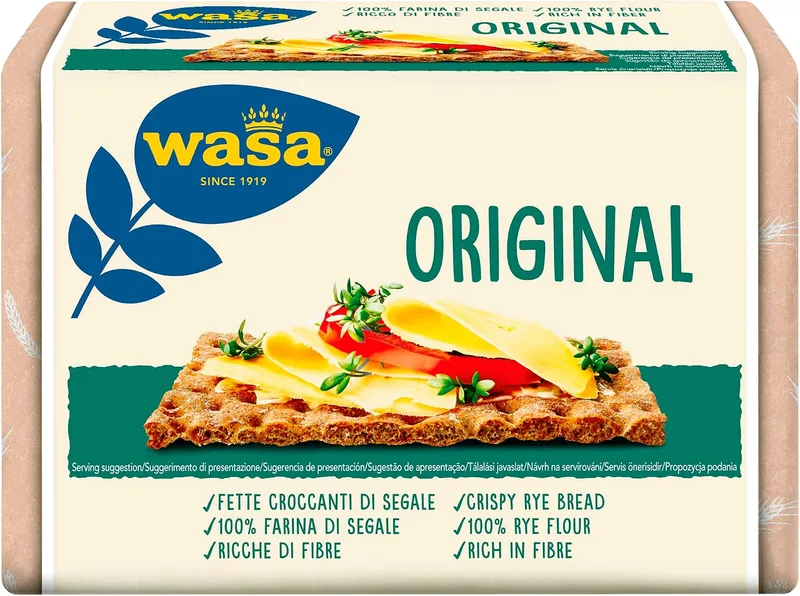 Wasa ▫️ Pão estaladiço, Original 275 g