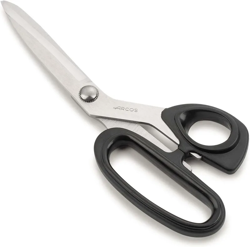 Arcos ▫️ Prochef Tesoura de cozinha em aço inoxidável de 210 mm com cabo em ABS. Tesoura para cortar e separar carnes e legumes. Cor preta