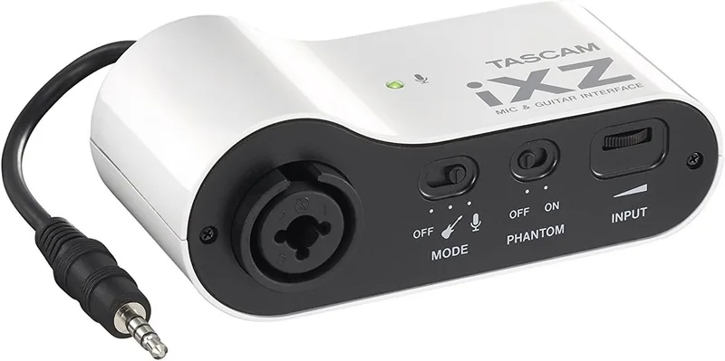 TASCAM ▫️ iXZ - Interface de microfone/guitarra para iPad/iPhone/iPod