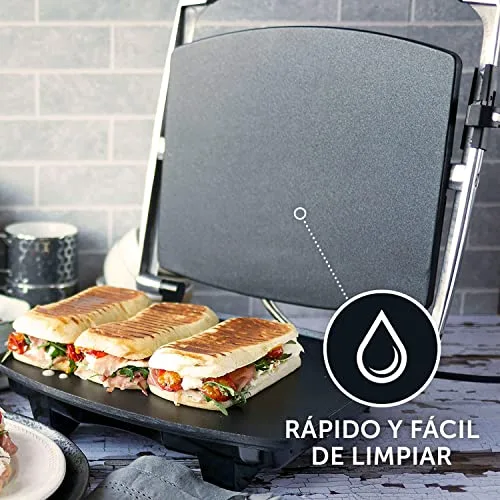 Breville ▫️ Prensa para sanduíches/paninis e torradeira | 4 fatias | Aço inoxidável [VST026X] 5