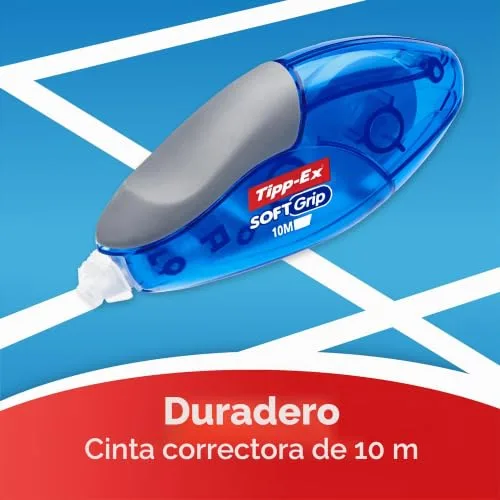 BIC ▫️ Soft Grip - Corretor líquido tipo caneta, azul, embalagem de 10 unidades 3