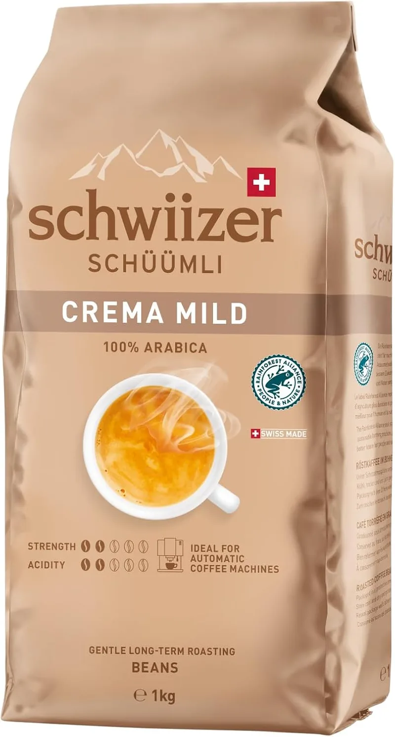 Schwiizer Schüümli ▫️ Mild Grãos de Café, 1000 g