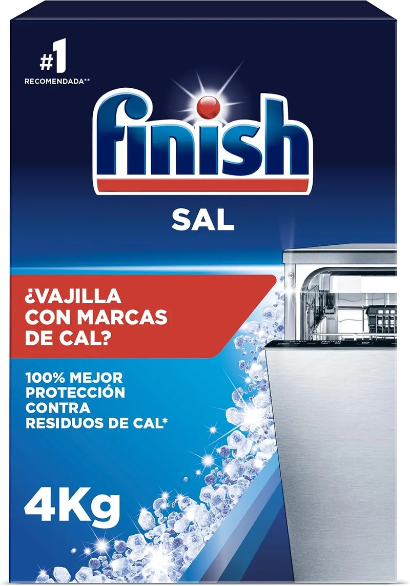 Finish ▫️ Sal para máquina de lavar louça - função anticalcário - 4 kg - Maior rendimento