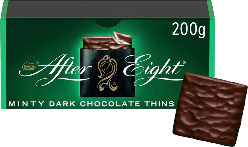 After Eight ▫️ Chocolate Negro com Menta em Lâminas, Embalagem de 12 x 200 g
