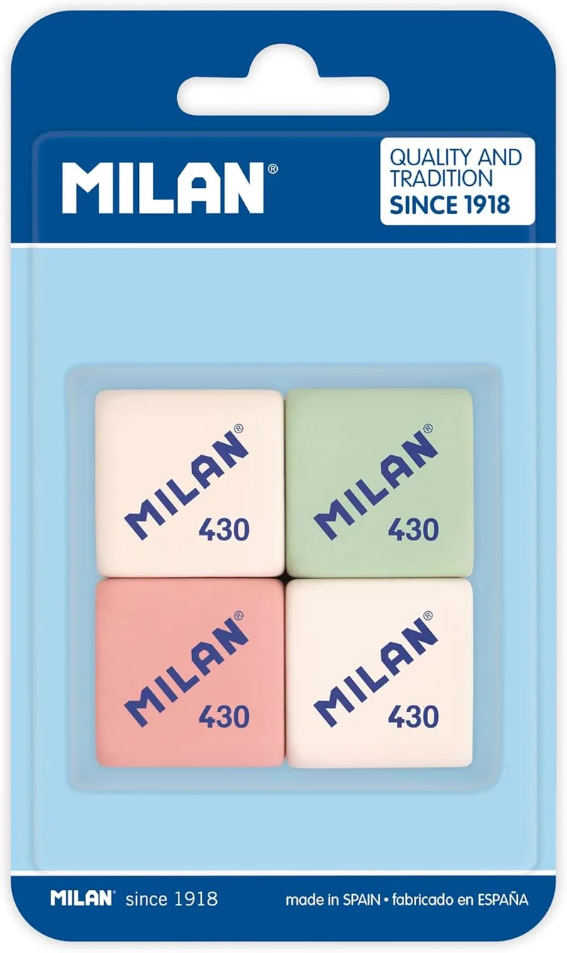 MILAN ▫️ Borracha 430 em blister, 4 unidades (embalagem de 1)