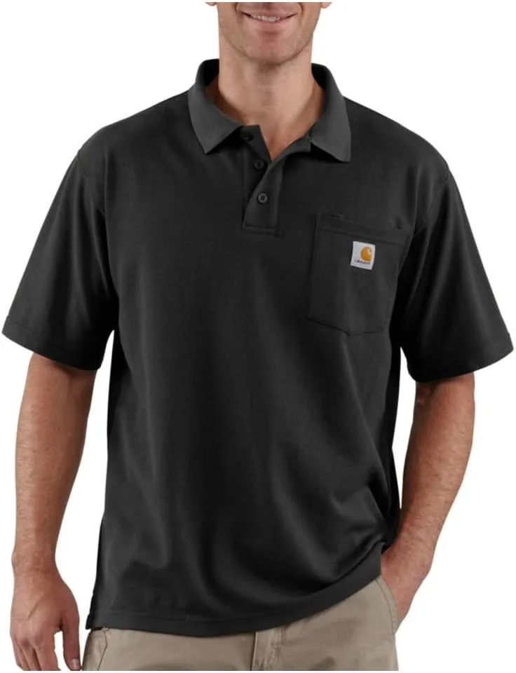 Carhartt ▫️ Loose Fit Midweight Short-Sleeve Pocket Polo Polo Shirt Men (Pack of 1)