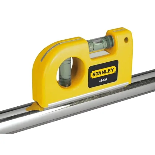 STANLEY ▫️ 0-42-130 Nível de bolso, com 2 bolhas, estrutura compacta em alumínio, base magnética, precisão de 2 mm/m, largura 11,5 cm, altura 2 cm, peso 0,09 kg 6