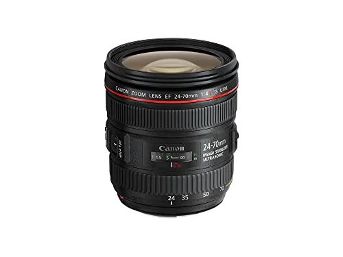 Canon ▫️ EF 24-70 mm f/2,8L II USM - Objetiva (Distância focal 24-70 mm, Abertura f/2,8-22, Zoom ótico 3X, diâmetro: 82 mm) Preto 2