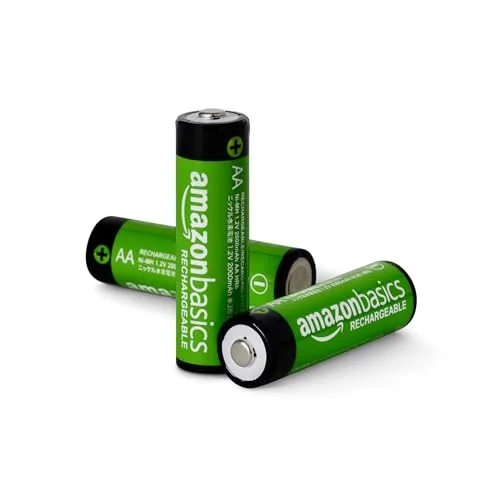 Amazon Basics ▫️ embalagem com 16 pilhas AA NiMH recarregáveis, 2000 mAh, 1,2 V, recarregáveis até 1000 vezes, pré-carregadas 2