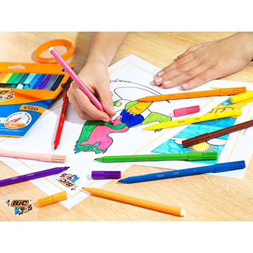 BIC ▫️ Kids Vista - Embalagem com 288 marcadores coloridos (16 de cada cor) 4