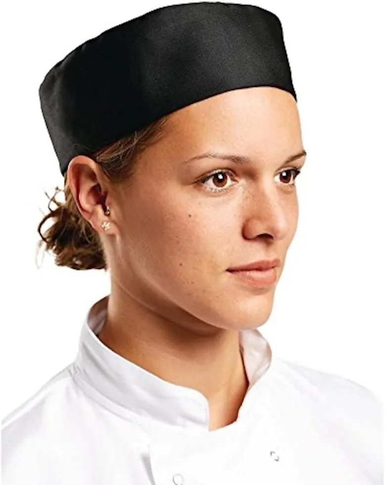 Whites Chefs Clothing ▫️ Whites Chefs Apparel a206-m – Chapéu de chef, cor preta