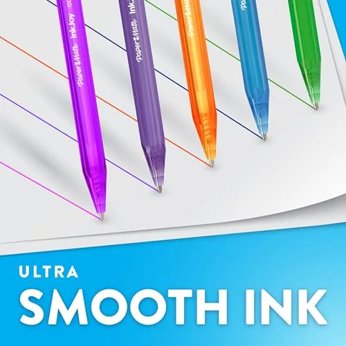 Paper Mate ▫️ InkJoy 100RT Caneta retrátil | ponta média (1,0 mm) | azul | embalagem de 20 2