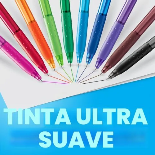 Paper Mate ▫️ Caneta retrátil InkJoy 300RT | ponta média (1,0 mm) | preta | embalagem de 12 2