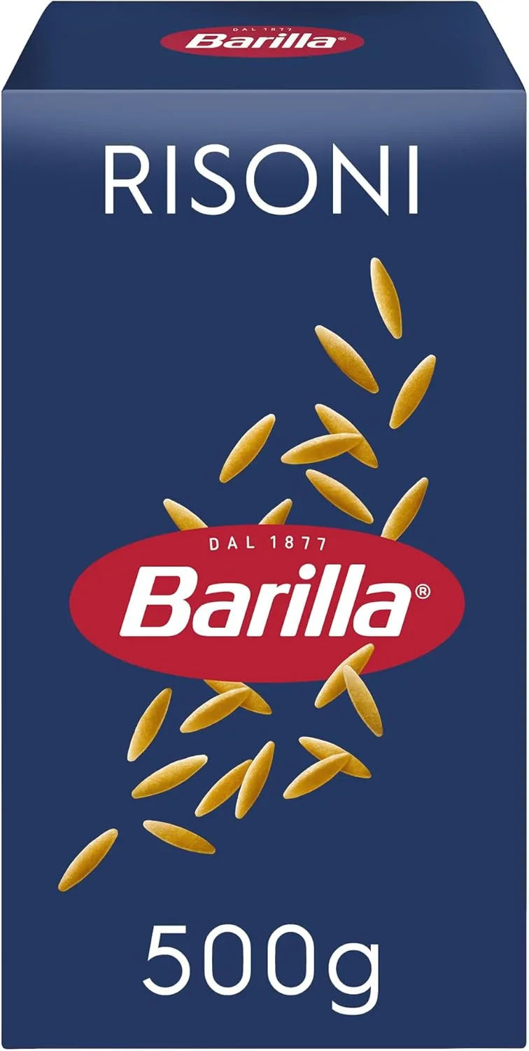 Barilla ▫️ Risoni, 500 g | Massa de trigo duro de alta qualidade, sempre al dente