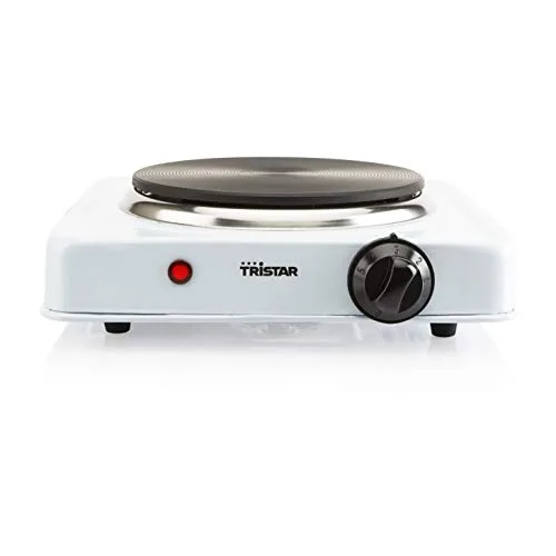 Tristar ▫️ Fogão Elétrico 1000 W, 15 cm, 5 níveis de temperatura, base antiderrapante, estrutura resistente ao calor, portátil, fácil de utilizar, ideal para cozinhas pequenas e acampamentos, KP-6185 4
