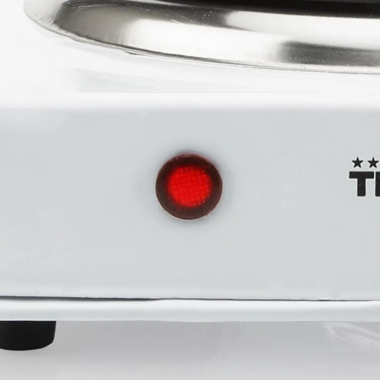 Tristar ▫️ Fogão Elétrico 1000 W, 15 cm, 5 níveis de temperatura, base antiderrapante, estrutura resistente ao calor, portátil, fácil de utilizar, ideal para cozinhas pequenas e acampamentos, KP-6185 6