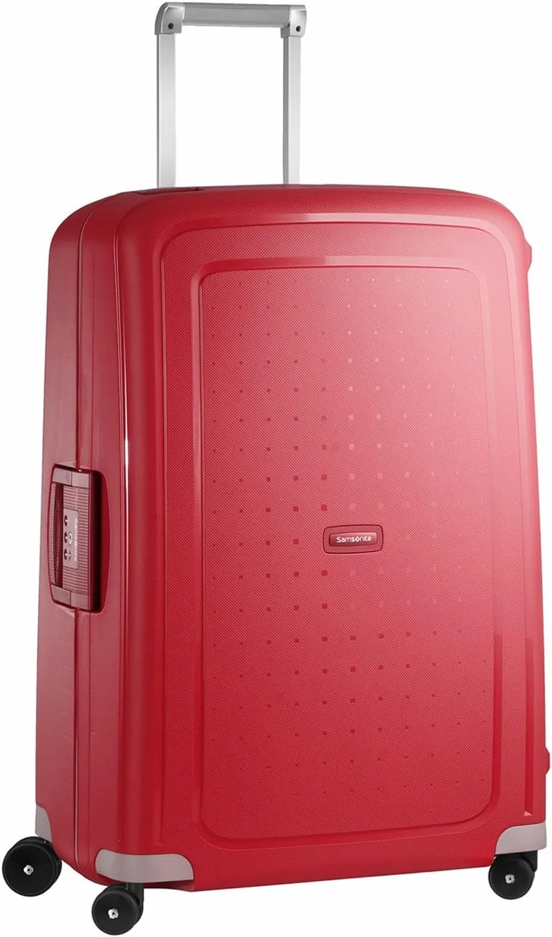 Samsonite ▫️ S'Cure - Mala Spinner L, 75 cm de comprimento, 102 L, Vermelho (Crimson Red)