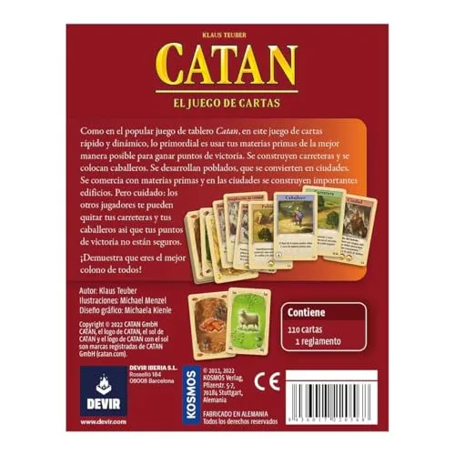 CATAN ▫️ Devir - : O Jogo de Cartas, Jogo de Mesa com Amigos, para Festas, a partir dos 8 anos (BGCATMN) 2