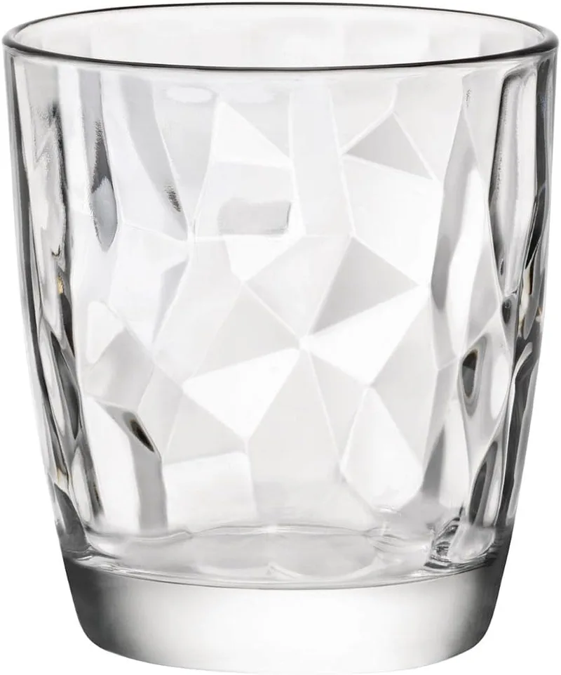 Bormioli Rocco ▫️ Copo Diamond de vidro, 390 ml (1 unidade)