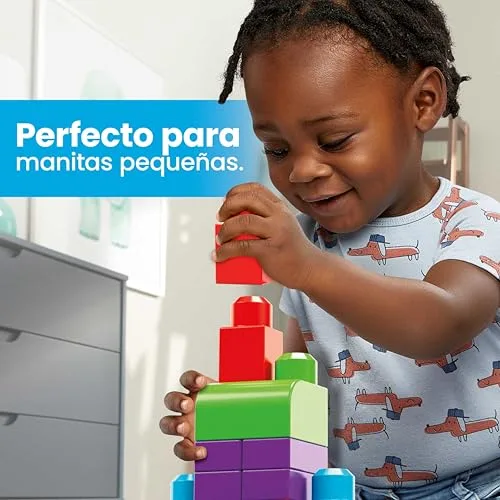 MEGA BLOKS ▫️ First Builders Saco Grande de Blocos Azuis 2