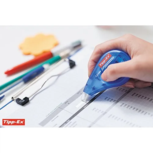 BIC ▫️ Tipp-Ex Easy Correct, fita corretora com marcação lateral para ver o que está a corrigir, 12 m x 4,2 mm, caixa de 2+1 5