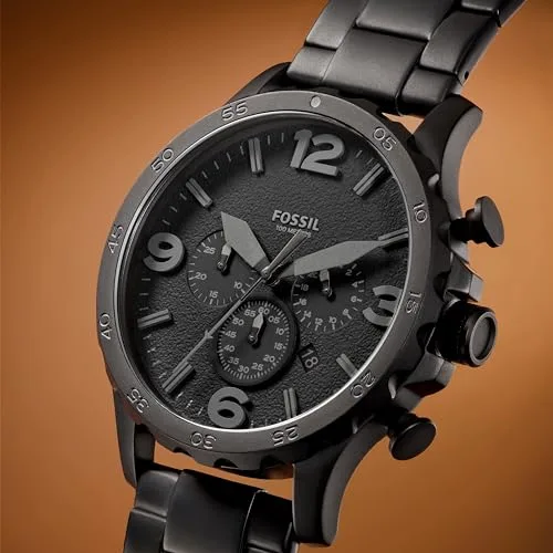 Fossil ▫️ Cintos de pele com fivela castanha para homem 4