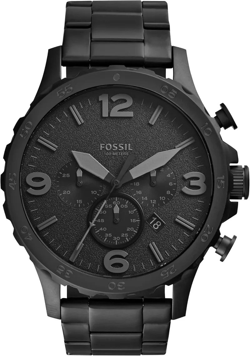 Fossil ▫️ Cintos de pele com fivela castanha para homem