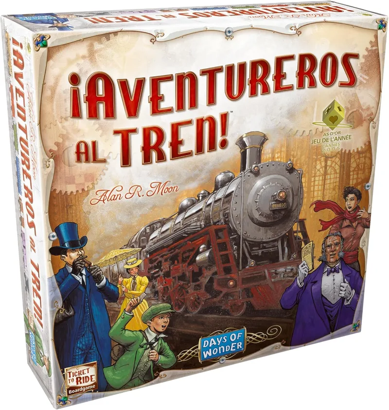Days of Wonder ▫️ Train Adventurers | Jogo de estratégia de comboios para adultos e famílias | Idade 8+ | 2 a 5 jogadores | 30-60 minutos por jogo | Inglês