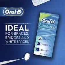 Oral-B ▫️ Oral B 50 peças pré-cortadas Superfloss - Embalagem de 3 3
