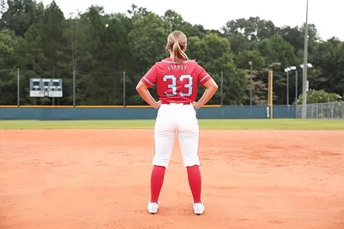 Mizuno ▫️ Calças de softbol com cinto para mulheres adultas 2