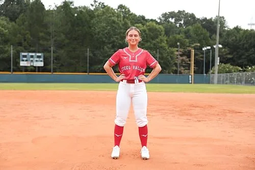 Mizuno ▫️ Calças de softbol com cinto para mulheres adultas 4