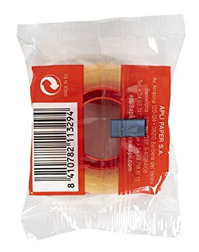 APLI ▫️ 11329 - Fita adesiva transparente de 15 mm x 33 m 3