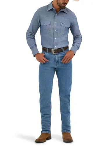Wrangler ▫️ Camisa de homem - Corte regular - Camisa western - Vermelha 3